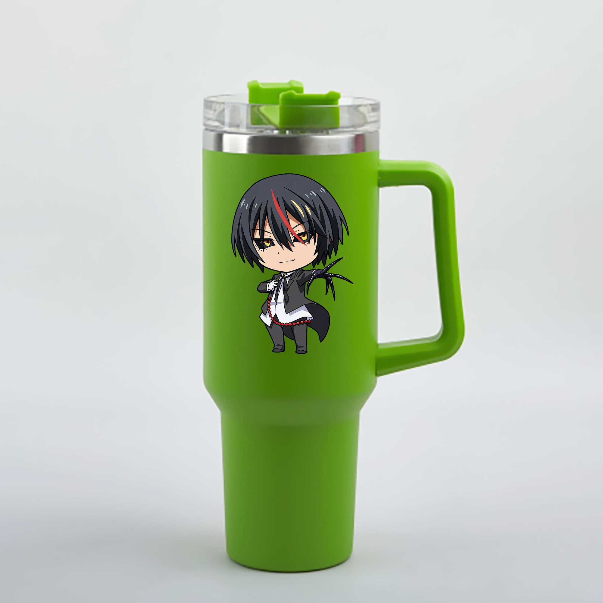 （画像用） 転スラ Regarding Reincarnated to Slime 1200mL車用タンブラー - クリスタルステッカー（プラスチックストロー付き）